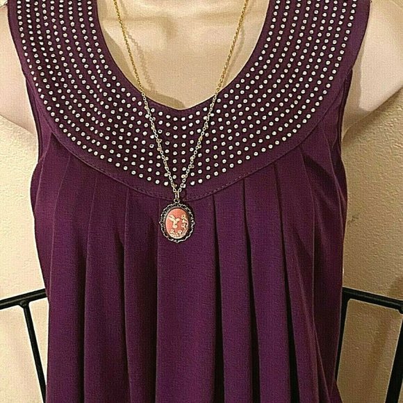 Fall Hummingbird NecklaceFlowers White Pink Cameo - Picture 6 of 9